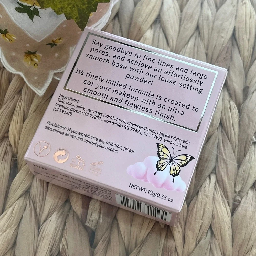 Eloise‎ Beauty Flawless Loose Setting Powder Vanilla Butterfly Makeup 10g